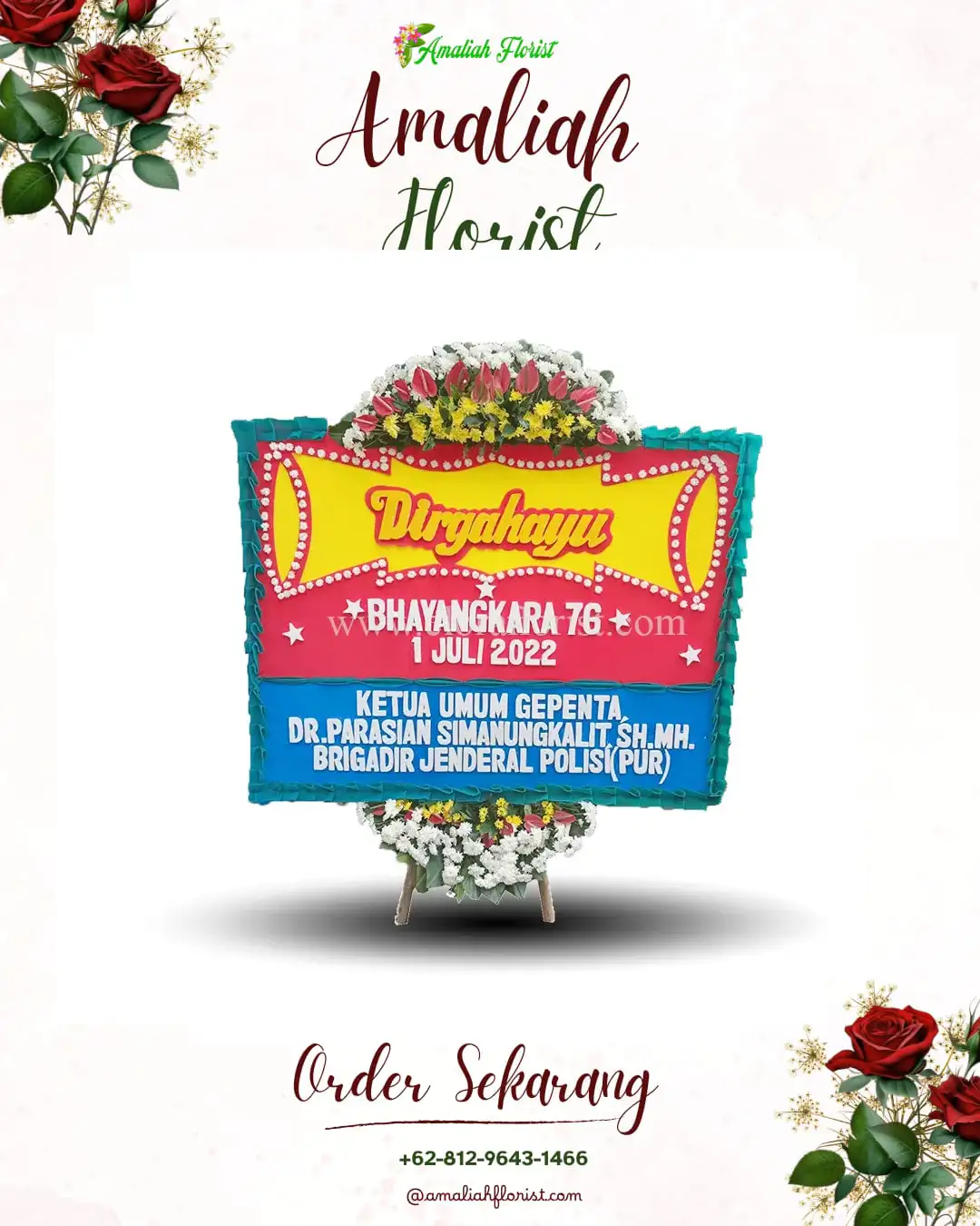 Papan Bunga HUT Ulang Tahun Buay Runjung